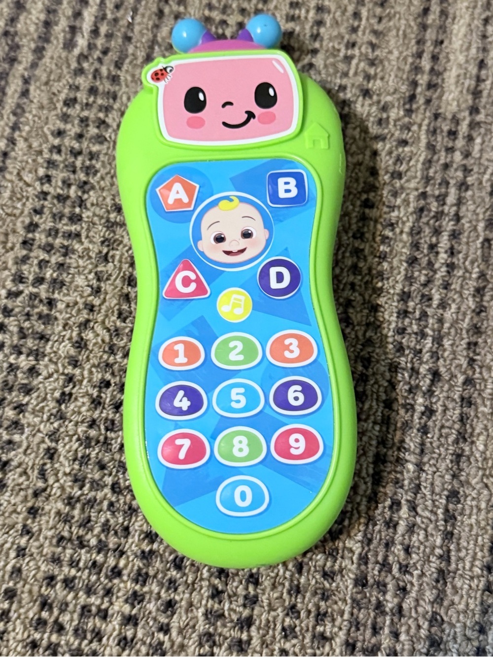 Coco melon Green Baby Toy Phone with Colorful Buttons